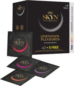 Безлатексні преміум-презервативи SKYN Unknown Pleasures 42+5 шт FREE, 6 різних видів