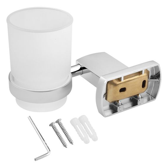 Склянка з тримачем для ванної кімнати Kroner KRP Graz - C95602 (CV024731) | Зображення 1