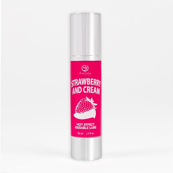 Лубрикант - Secret Play Strawberry & Cream, 50 мл