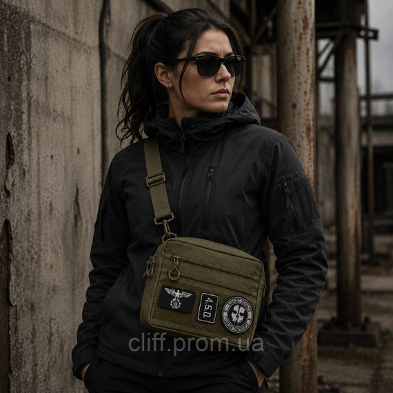Чоловіча тактична сумка EDC Cordura 600D, сумка для патчів 25×20×5,5 см хакі | Зображення 2