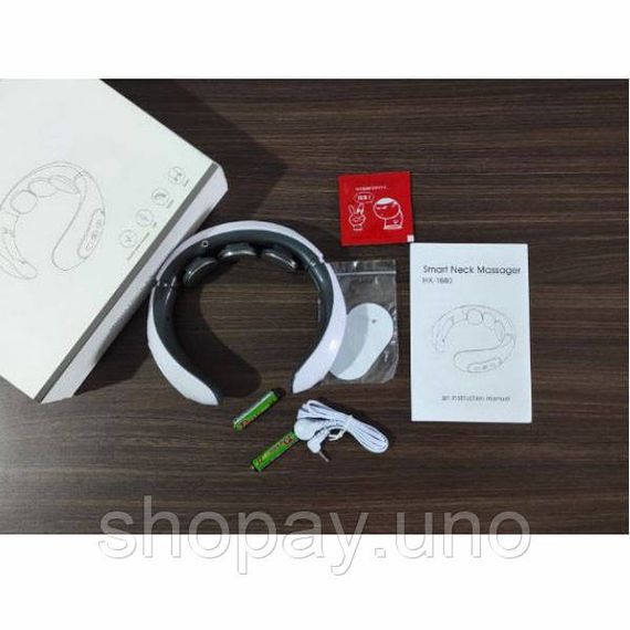 Массажная подушка для шеи дома Smart Neck Massager HX-1680, Подушки подголовники с массажной функцией VO-33 | Зображення 1