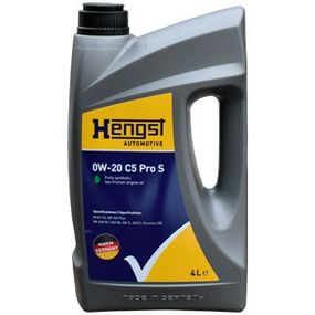 Моторное масло синтетическое 0W-20 C5 Pro S (4L) 0W-20 C5 Pro S (4L), Hengst Oil, 870800000,
