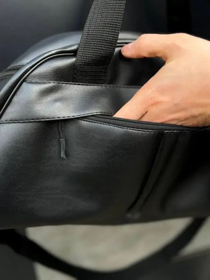 Шкіряна сумка для спорта,для подорожей,дорожна, зручна та вмістка | Зображення 4