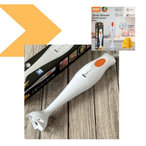 Заглибний блендер з потужністю 1600 Вт та чотирма нержавійними лезами RAF R-784 (47112-784_326) | Зображення 1