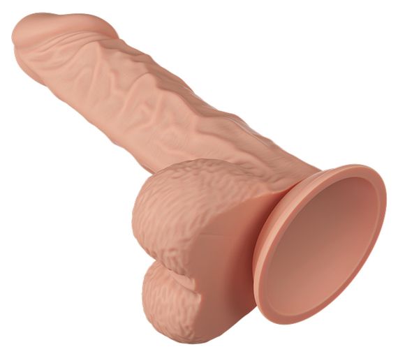 Фалоімітатор з мошонкою на присосці BAILE - Beautiful Burag 9.4", BW-008104NR Sex Aura | Зображення 7