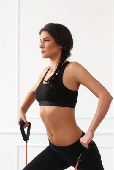 Трубчастий еспандер для фітнесу з ручками U-POWEX Latex resistance tube 30LB Red 13.5 кг (UP_1001_30LB_Red) | Зображення 1