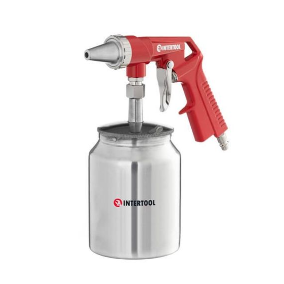 Пістолет піскоструминний пневматичний із металевим бачком INTERTOOL PT-07071 | Зображення 1