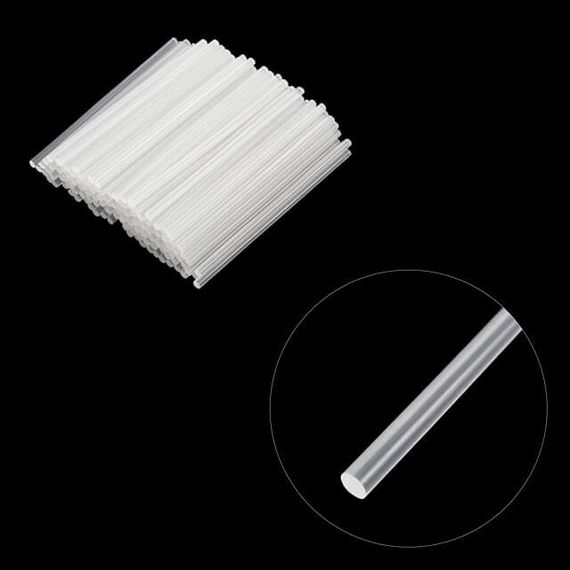 Комплект стрижнів клейових прозорих 7,4 мм * 200 мм, уп. 1 кг INTERTOOL RT-1036 | Зображення 1