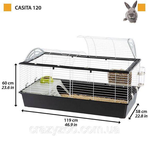 Клетка для кроликов и морских свинок Ferplast Casita 120 синяя 119x58x61 см 57067170 | Зображення 1