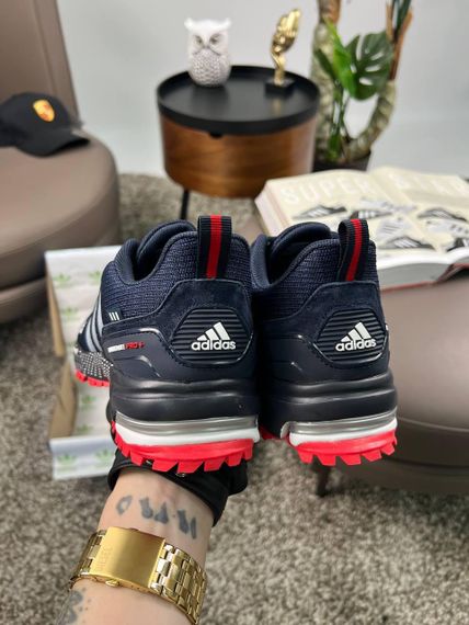 Мужские кроссовки Marathon Pro+ Navy Red текстиль  весна / літо / осінь A3620 | Зображення 5