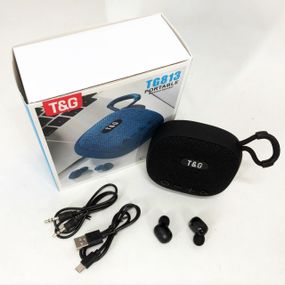 Музичні колонки для вулиці колонка-комбік TG813, Гучна якісна блютуз колонка, Блютуз колонка з ремінцем EB-95