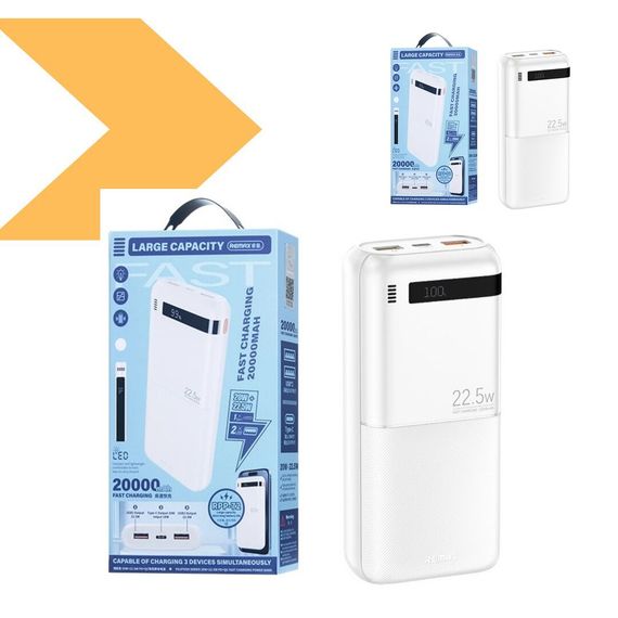 Power Bank 20000mAh 22.5W QC REMAX RPP-72 (47186-_605) | Зображення 1