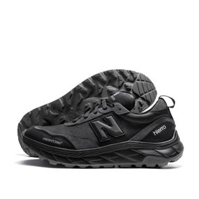 Демісезонні шкіряні кросівки New Balance колір чорний сірий