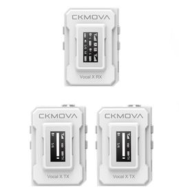 Радіосистема (мікрофон бездротовий) CKMOVA Vocal X V2W (Білий)