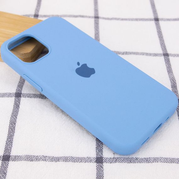 Чехол Silicone Case Full Protective (AA) для Apple iPhone 13 Pro (6.1") Голубой / Cornflower | Зображення 1