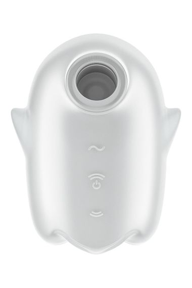 Вакуумний вібратор Satisfyer Glowing Ghost світиться у темряві, білий, 8.4 см. Sex Aura | Зображення 2