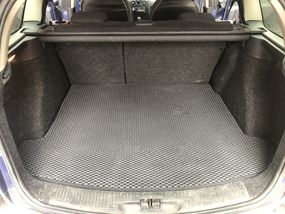 Килимок багажника SW (EVA, поліуретановий, чорний) для Renault Megane II 2004-2009 рр