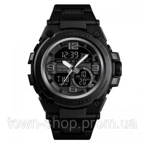 Часы наручные мужские SKMEI 1452BK BLACK, водонепроницаемые мужские часы. Цвет: черный
