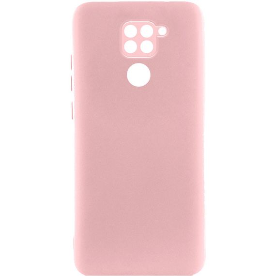 Чохол TPU GETMAN Liquid Silk Full Camera для Xiaomi Redmi Note 9 / Redmi 10X Рожевий / Pink