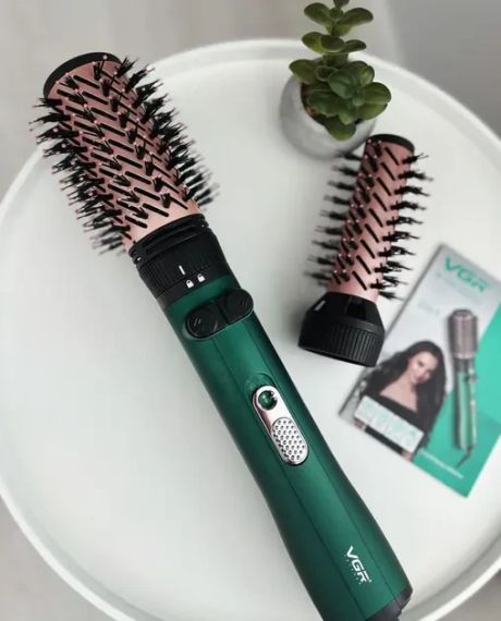 Фен щітка для волосся 2в1 Vgr V-498, стайлер браш | Зображення 2