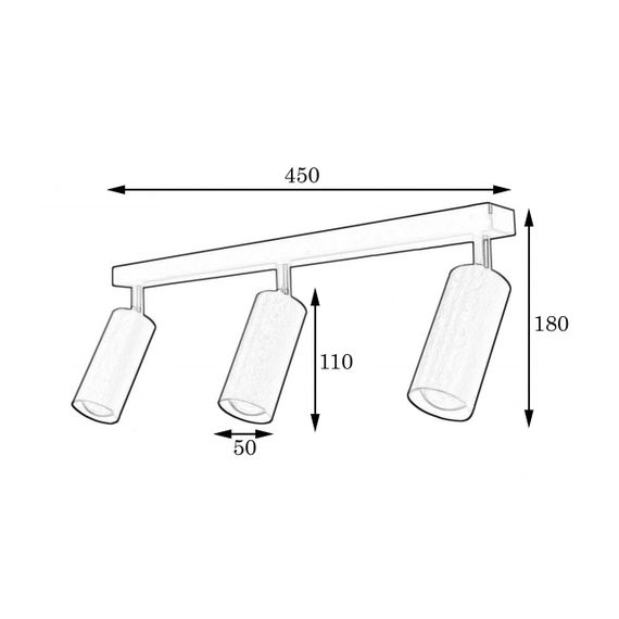 Світильник у стилі лофт MSK Electric Tube спот із поворотним механізмом NL 1105-3 SILVER | Зображення 3