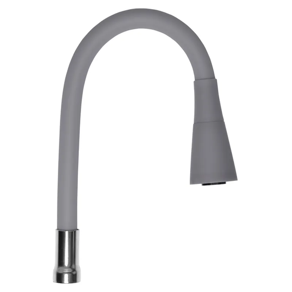 Вилив для змішувача гнучкий сірий Zerix SPS-02 (ZX3039)