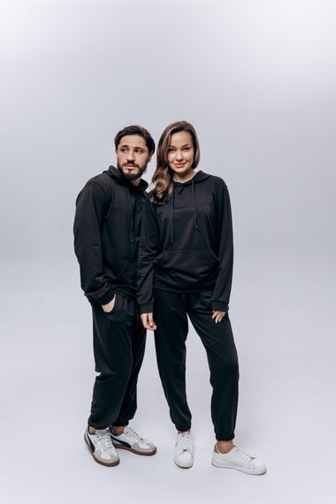 Костюм чоловічий (unisex) чорний двохнитка | Зображення 1
