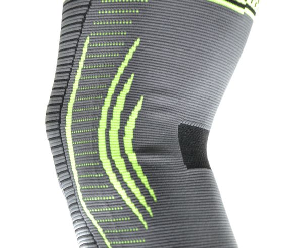 Компрессионный наколенник Мадмакс MFA-284 3D Compressive knee support Dark grey/Neon green S | Зображення 6