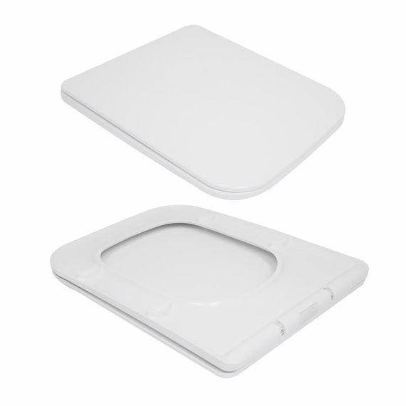 Унитаз напольный Qtap Crow Eco Ultra Quiet безободковый с седалием Soft-close QTCRO27W51030 | Зображення 7