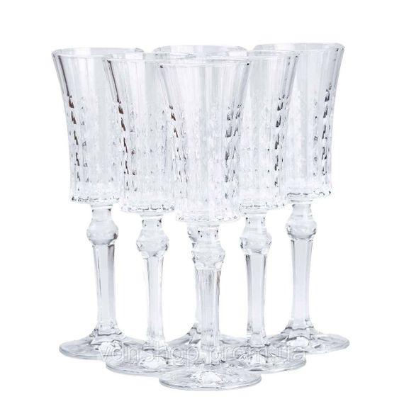 Бокалы для шампанского на высокой ножке 6 штук HP51A