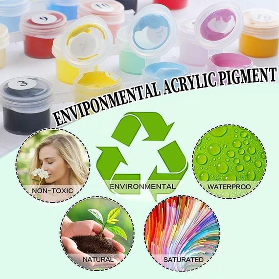 Картина за номерами "Лісовий олень" Bougimal 40×50см, набір для малювання акрилом без рами, творчій подарунок | Зображення 3