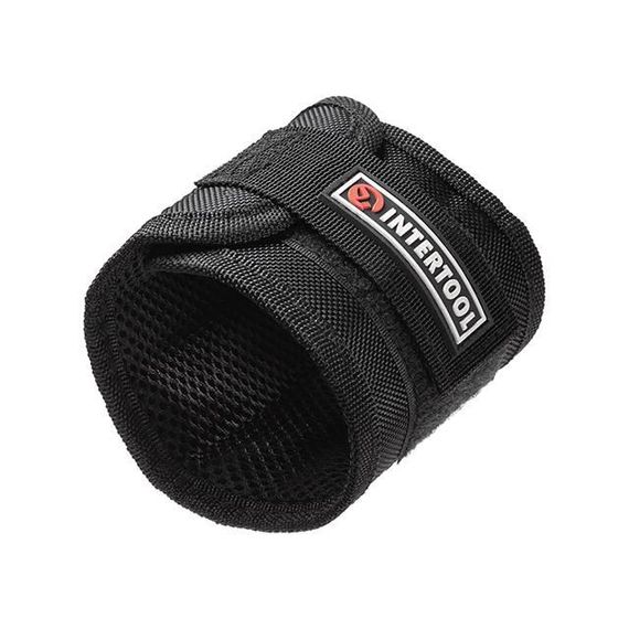 Браслет магнітний будівельний 360×90 мм, 10 магнітів, балістичний нейлон 1680D INTERTOOL SP-10021 | Зображення 3
