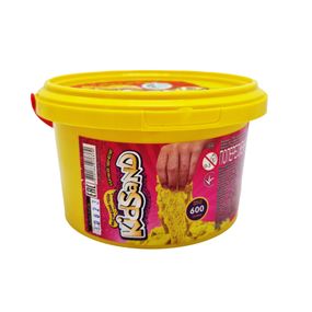 Креативна творчість "Кінетичний пісок "KidSand" KS-01-05, 600 гр Жовтий