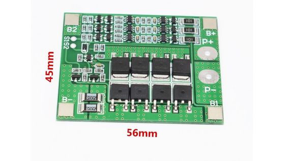 BMS 3S Контроллер заряда разряда (плата защиты) 25A 12.6V Li-Ion 18650 HX-3S-FL25A | Зображення 3