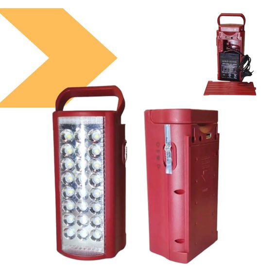 Переносний акумуляторний фонар Almina Power Bank XPRO 25000 червоний (42696-Almina_320)