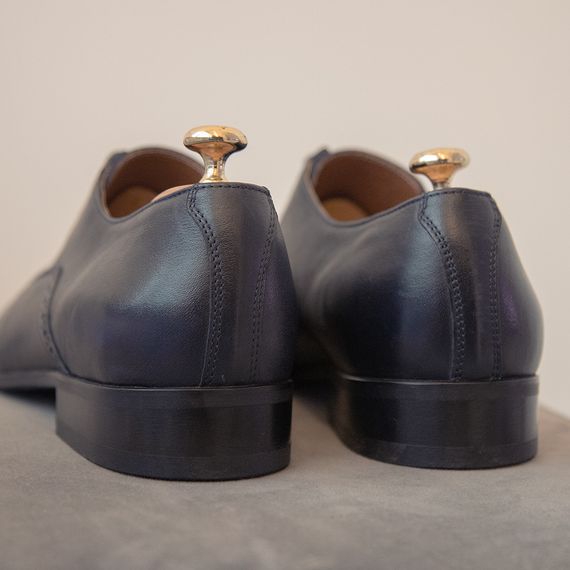 Шкіряні туфлі Ikos синій колір 39 розмір | Зображення 2