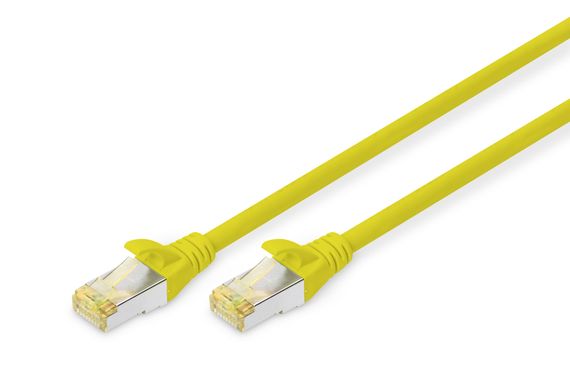 Патч-корд Digitus  CAT 6a S-FTP, 1м, AWG 26/7, Cu, LSZH, жовтий (DK-1644-A-010/Y)