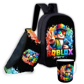 Набір дитячий Роблокс «Roblox» рюкзак 36х27см сумка-бананка, кружка з принтом для хлопчика (01588)