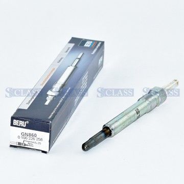 Свеча накаливания Mercedes Benz W124/202 OM604/605/606 93-00, Beru, GN860,