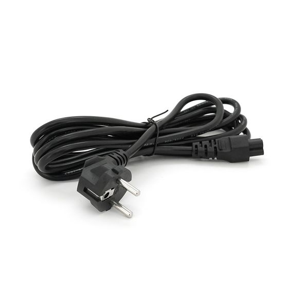 Кабель живлення Schuko PC-186 CEE7 / 17-IEC C5, 3.0M, 0.75mm, для ноутбука, OEM Q15 / 120 | Зображення 1