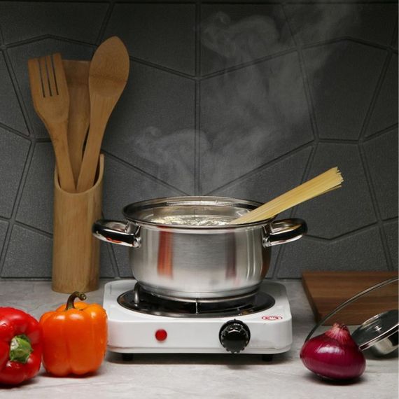 Плита електрична 1000W, на одну конфорку, H-002F / Настільна електроплита | Зображення 1