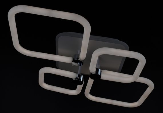 Люстра світлодіодна стельова LED світильник для квартири на стелю лед з пультом 26951 Білий 12х45х70 см. | Зображення 4