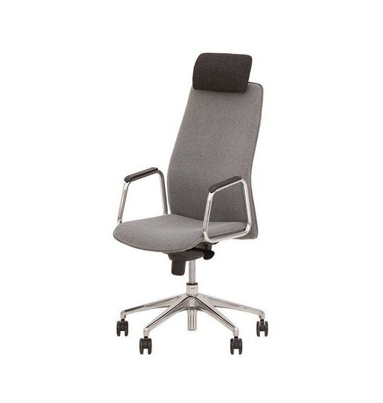 Кресло Новый Стиль SOLO HR steel chrome (Кожа Люкс LE) | Зображення 5