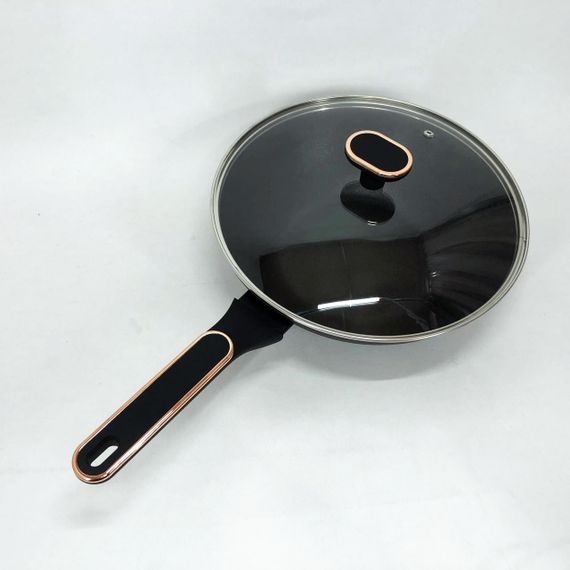 Сковорода Magio MG-1168 з кришкою 28 см кована антипригарна, сковорода якісна на плиту | Зображення 4