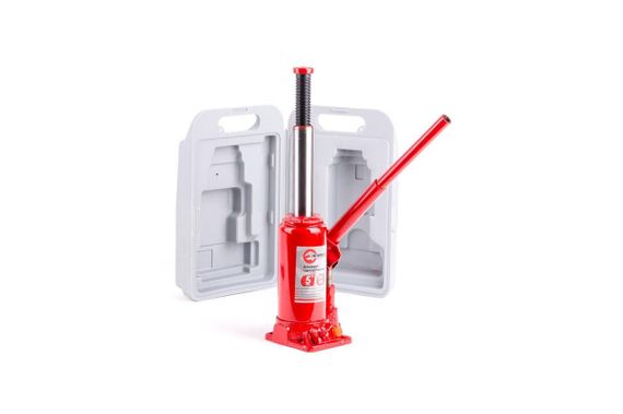 Домкрат гидравлический Intertool - 5 т х 355 мм одноштоковый (в кейсе) (GT0053) | Зображення 5