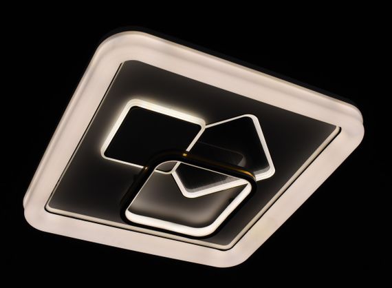 Люстра світлодіодна стельова LED світильник для квартири на стелю лед 27824 Білий 7х46х46 см. | Зображення 3