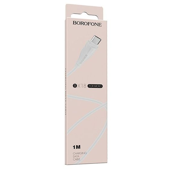 Дата кабель Borofone BX18 Optimal USB to MicroUSB (1m) | Зображення 5