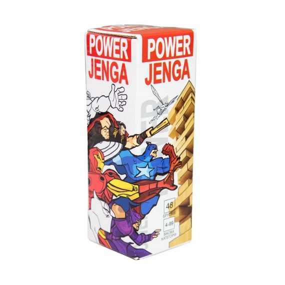 Настільна гра "Power Jenga" 30275, 48 брусків, українською мовою | Зображення 1
