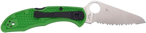 Ніж Spyderco Salt 2 LC200N green серрейтор | Зображення 1