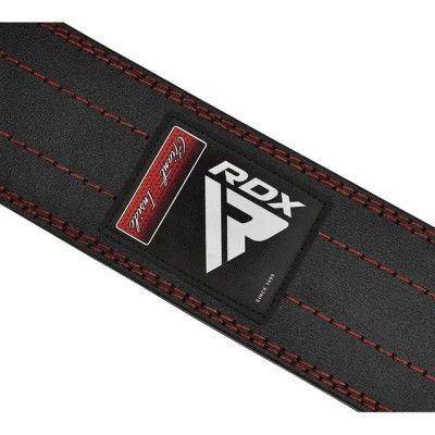 Атлетический пояс RDX для пауерліфтингу RD1 шкіряний Red L (WPB-RD1R-L) | Зображення 3